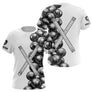 Polo Pétanque Blanc Prénom - Boules & Mètre Personnalisé - T-Shirt Femme