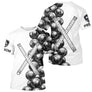 Polo Pétanque Blanc Prénom - Boules & Mètre Personnalisé - T-Shirt Homme