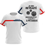 Polo Pétanque Blanc Tricolore - Cadeau Retraite Personnalisé - T-Shirt Femme