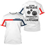 Polo Pétanque Blanc Tricolore - Cadeau Retraite Personnalisé - T-Shirt Homme