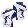 Polo Pétanque Bleu Blanc Rouge - Performance & Style Homme - Polo Zippé Homme