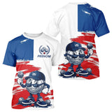 Polo Pétanque Bleu Blanc Rouge Sur Mesure - Bouliste Drapeau France - T-Shirt Homme