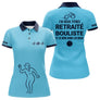 Polo Pétanque Bleu Ciel - Retraite Bouliste Personnalisé - Polo Femme