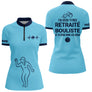 Polo Pétanque Bleu Ciel - Retraite Bouliste Personnalisé - Polo Zippé Femme