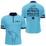Polo Pétanque Bleu Ciel - Retraite Bouliste Personnalisé - Polo Zippé Homme