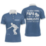 Polo Pétanque Bleu Homme - Personnalisé Papa Bouliste - Polo Homme
