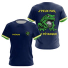 Polo Pétanque Bleu "J'peux Pas J'ai" - Fun Grenouille - T-Shirt Femme
