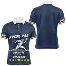 Polo Pétanque Bleu & Marine - Cadeau Retraite Homme Femme - Polo Homme