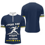 Polo Pétanque Bleu & Marine - Cadeau Retraite Homme Femme - Polo Zippé Homme