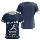 Polo Pétanque Bleu & Marine - Cadeau Retraite Homme Femme - T-Shirt Femme