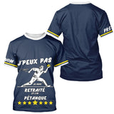 Polo Pétanque Bleu & Marine - Cadeau Retraite Homme Femme - T-Shirt Homme