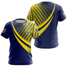 Polo Pétanque Bleu Marine - Graphique Jaune Homme Femme - T-Shirt Femme