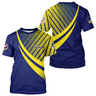 Polo Pétanque Bleu Marine - Graphique Jaune Homme Femme - T-Shirt Homme