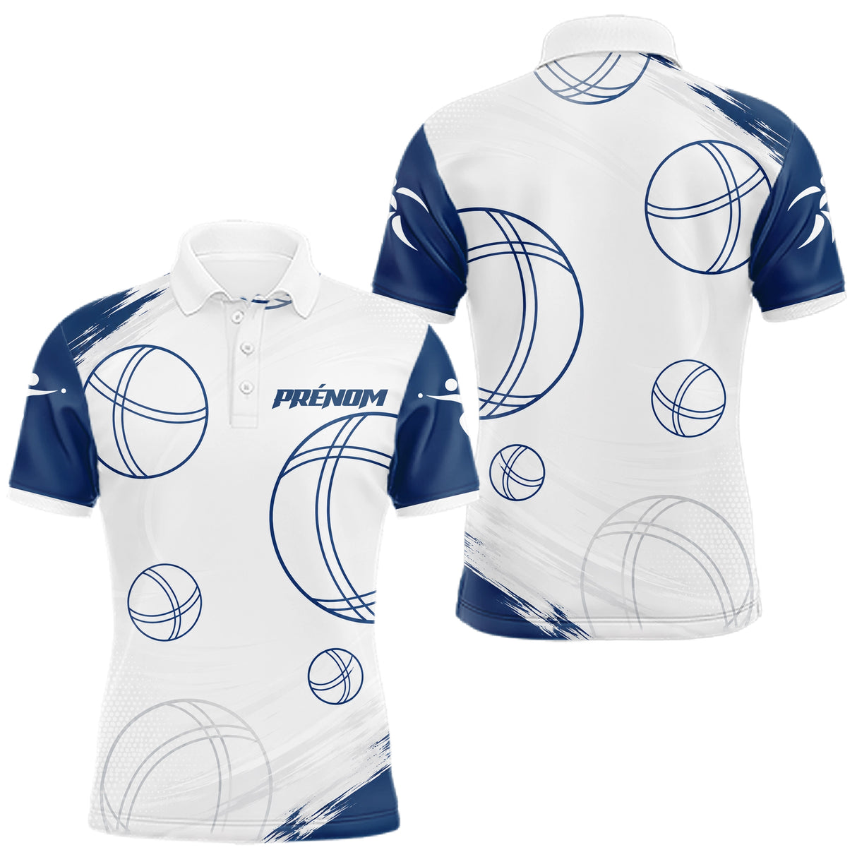 Polo Pétanque Bleu Marine – Performance Élégance Boulodrome - Polo Homme