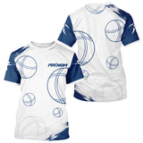 Polo Pétanque Bleu Marine – Performance Élégance Boulodrome - T-Shirt Homme