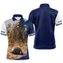 Polo Pétanque Bleu Marine Tir Parfait - 3D Impact Boule - Polo Homme