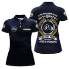 Polo Pétanque Bleu Nuit - Joueur Boules Personnalisé - Polo Femme