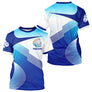Polo Pétanque Bleu Ombre Motif Rayures - Personnalisé Prénom - T-Shirt Homme