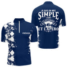 Polo Pétanque Bleu Personnalisé - Cadeau Idéal Boules & Apéro - Polo Zippé Homme