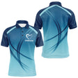 Polo Pétanque Bleu Personnalisé - Club & Passion Boules - Polo Homme