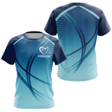 Polo Pétanque Bleu Personnalisé - Club & Passion Boules - T-Shirt Femme