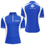 Polo Pétanque Bleu Personnalisé - Design Club Exclusif Boules - Polo Zippé Homme