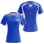 Polo Pétanque Bleu Personnalisé - Design Club Exclusif Boules - T-Shirt Femme