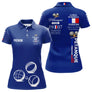 Polo Pétanque Bleu Personnalisé - Tradition & Club - Polo Femme