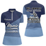 Polo Pétanque Bleu Retraité Personnalisé - Papa Mama Champion - Polo Zippé Femme