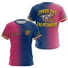 Polo Pétanque Bleu Rose - Homme Femme J'ai Pétanque - T-Shirt Femme