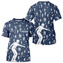 Polo Pétanque Bleu Silhouette Joueurs - Homme Femme - T-Shirt Homme
