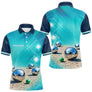 Polo Pétanque Bleu Turquoise - Vert Cochonnet Prénom - Polo Homme