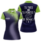 Polo Pétanque Bleu & Vert - Personnalisé Tenue Bouliste - Polo Femme