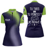 Polo Pétanque Bleu & Vert - Personnalisé Tenue Bouliste - Polo Zippé Homme