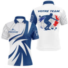 Polo Pétanque Blue Française - Personnalisable Prénom & Équipe - Polo Homme
