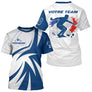 Polo Pétanque Blue Française - Personnalisable Prénom & Équipe - T-Shirt Homme