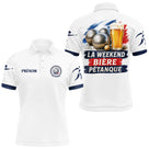 Polo Pétanque Bonne Humeur - Homme Femme Bière & Boules - Polo Homme