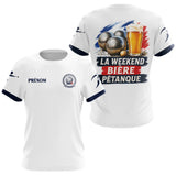 Polo Pétanque Bonne Humeur - Homme Femme Bière & Boules - T-Shirt Femme