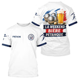 Polo Pétanque Bonne Humeur - Homme Femme Bière & Boules - T-Shirt Homme