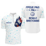 Polo Pétanque Boule Bretonne - Style Français Homme Femme - Polo Zippé Homme