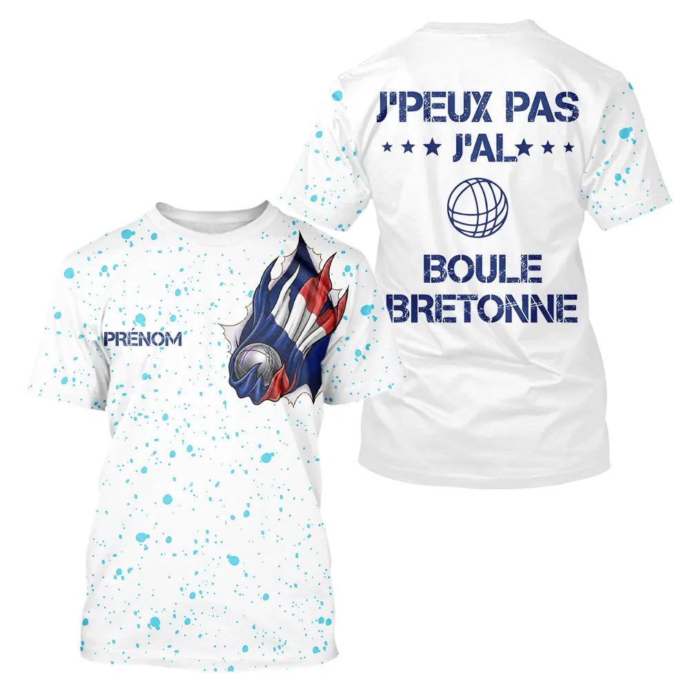 Polo Pétanque Boule Bretonne - Style Français Homme Femme - T-Shirt Homme