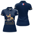 Polo Pétanque Bouledogue Homme Femme - Marine Bulldog - Polo Femme