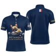 Polo Pétanque Bouledogue Homme Femme - Marine Bulldog - Polo Homme
