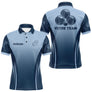 Polo Pétanque Boules - Bleu Gradient Prénom & Équipe - Polo Homme