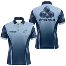 Polo Pétanque Boules - Bleu Gradient Prénom & Équipe - Polo Homme