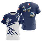 Polo Pétanque Boules Métallisées - Design Français Marine - T-Shirt Femme