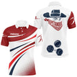 Polo Pétanque Boules Rouge Blanc - Joueur Personnalisé Tricolore - Polo Homme
