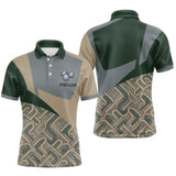 Polo Pétanque Boules Vert & Gris - Personnalisé Prénom - Polo Homme