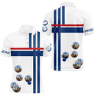 Polo Pétanque Boules et Drapeau - Bleu Blanc Rouge Personnalisable - Polo Homme