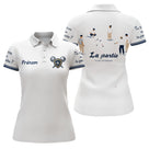 Polo Pétanque Bouliste Française - La Partie Amis Blanc - Polo Femme